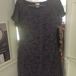 Purple and black title nine dress
